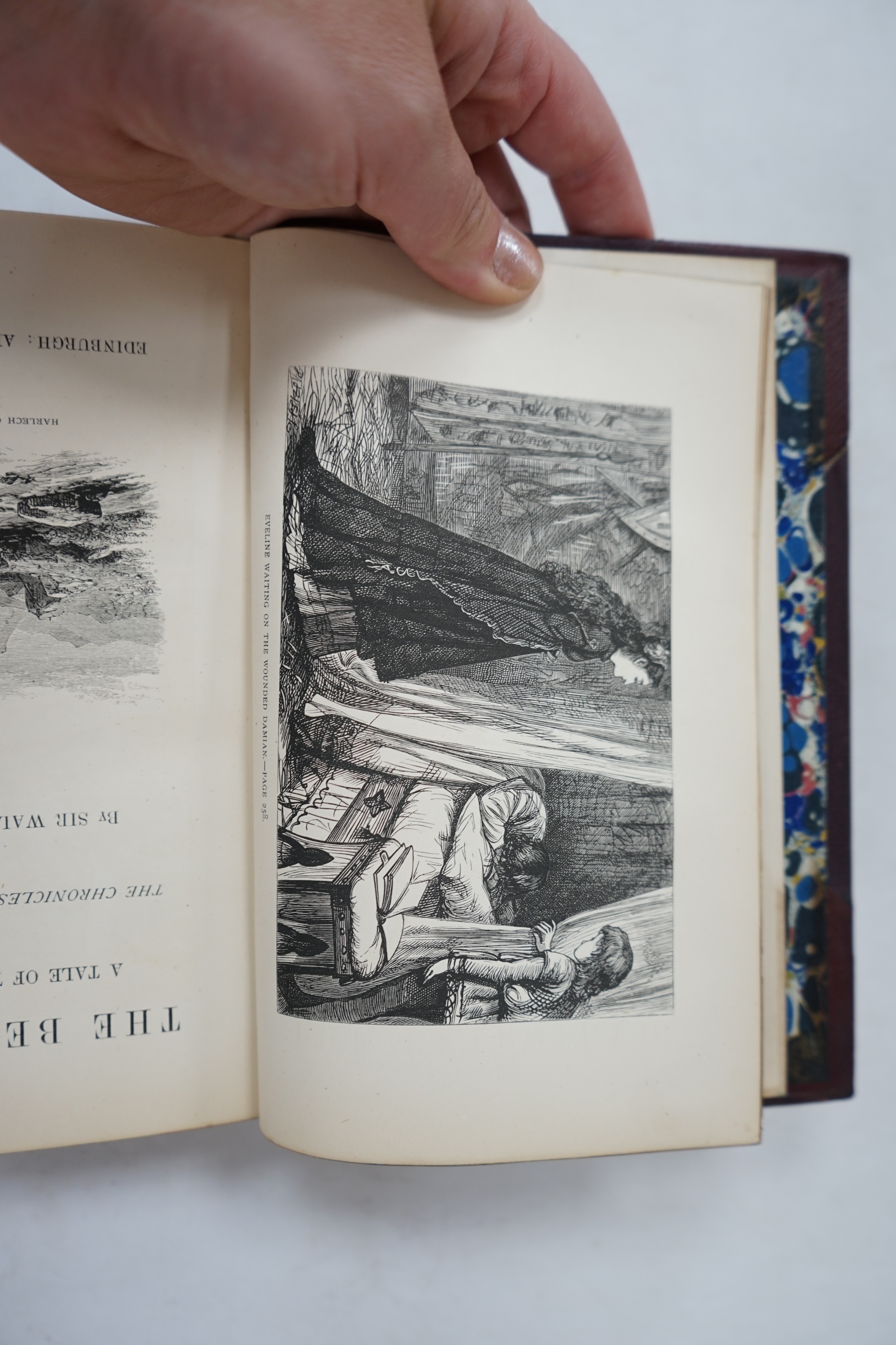 Scott, Sir Walter - Waverley Novels, Centenary Edition, 8vo. half morocco, 25 vols, A & C Black, Edinburgh 1871